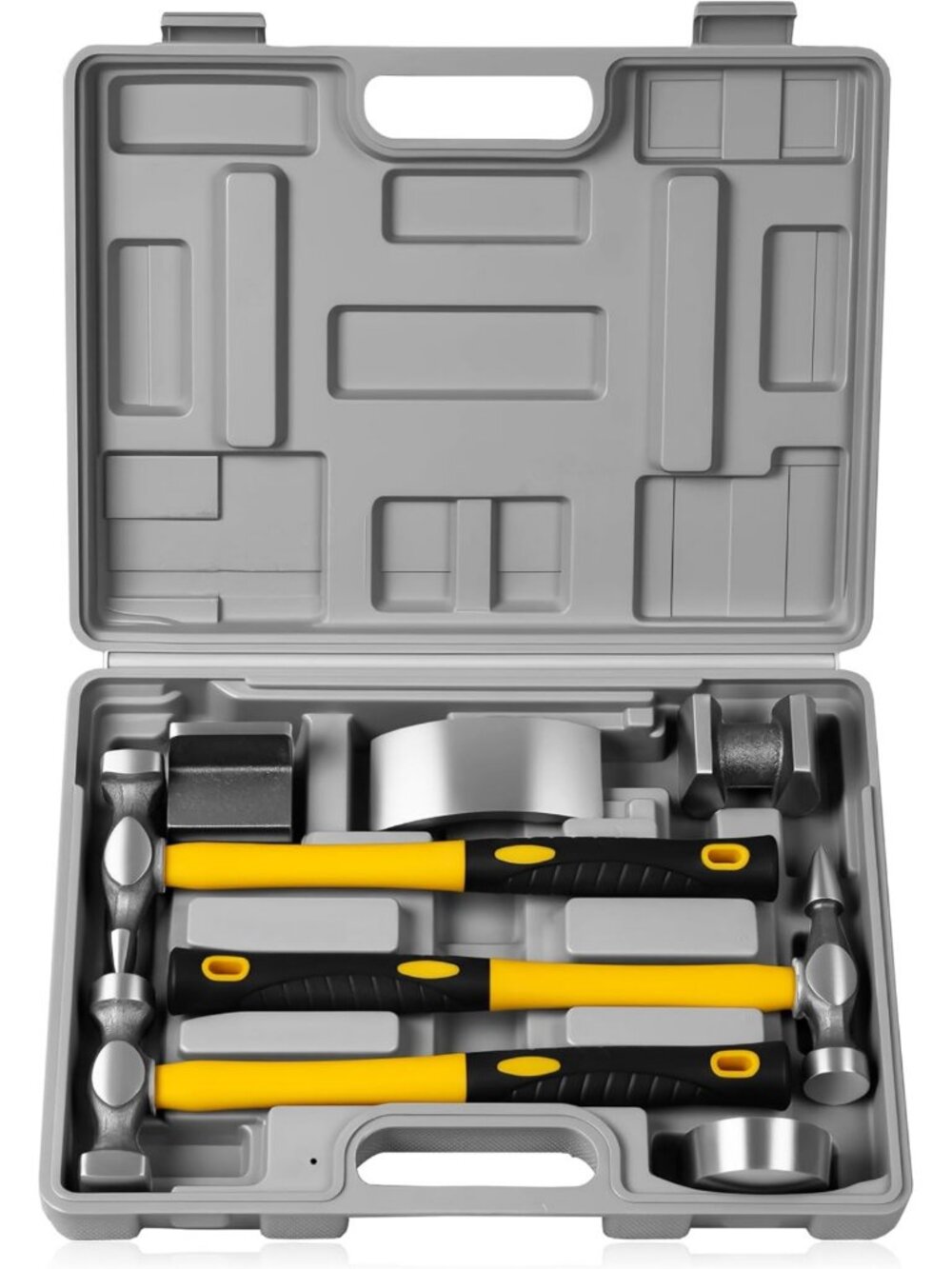 7-Piece Auto Body Repair Kit | Hammer & Fender Tools for Dent Removal